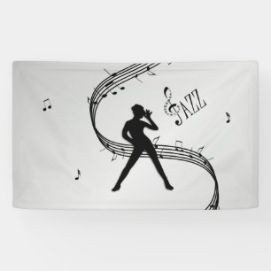 Jazz-Tanz Silber Banner