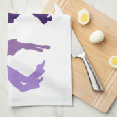 Jazz-Tänzer-Illustration Küchentuch (Viertel Falte)