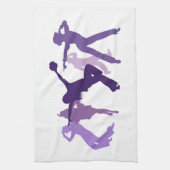 Jazz-Tänzer-Illustration Küchentuch (Vertikal)