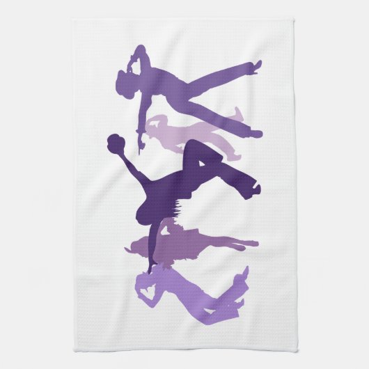Jazz-Tänzer-Illustration Küchentuch (Vertikal)
