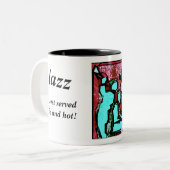 Jazz-Tasse Zweifarbige Tasse (Vorderseite Links)