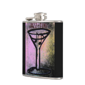 "Jazz-Tini" Martini-Jazz-Flasche Flachmann (Links)