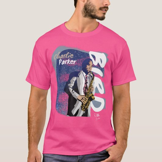 Jazz Tribute Collection - Charlie Parker - Design T-Shirt (Vorderseite)