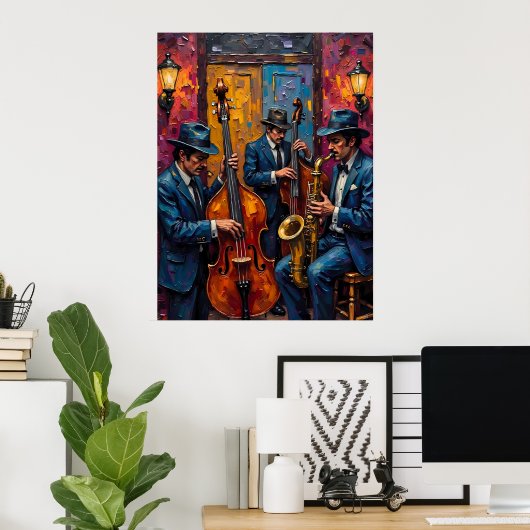 Jazz Trio Poster (Heimbüro)