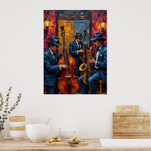 Jazz Trio Poster (Küche)
