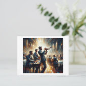 Jazz Trio, Postkarte (Stehend Vorderseite)
