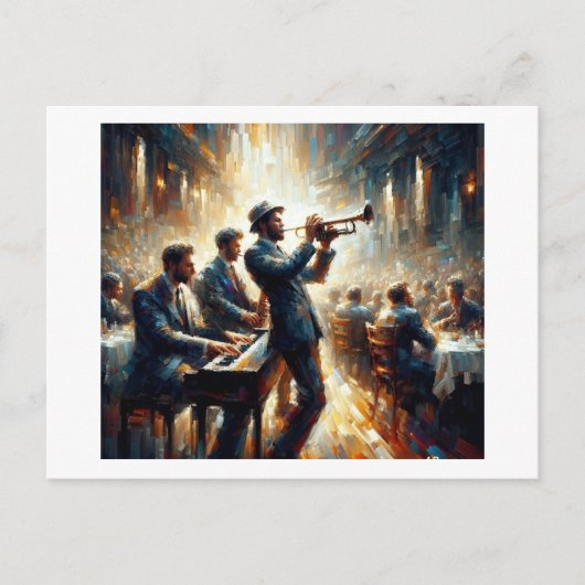 Jazz Trio, Postkarte (Vorderseite)