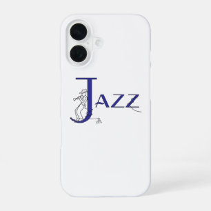 Jazz-Trompete Blau Handyhülle iPhone 16 Hülle