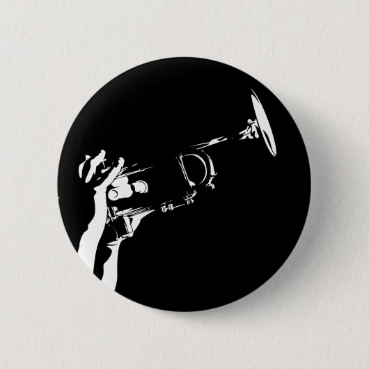 Jazz-Trompete-Spieler-Knopf-Abzeichen Button (Vorderseite)