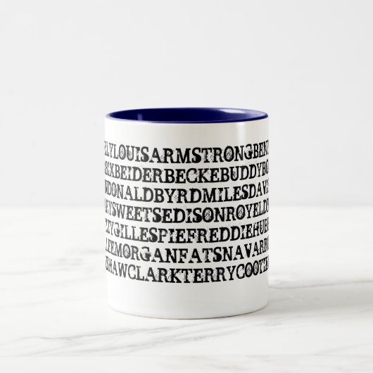 Jazz-Trompeter 1 Zweifarbige Tasse (Mittel)