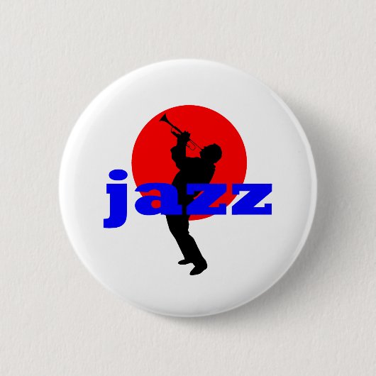 Jazz-Trompeter Button (Vorderseite)