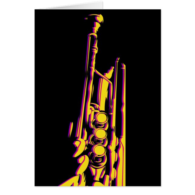 Jazz-Trompeters-Karte (Vorne)