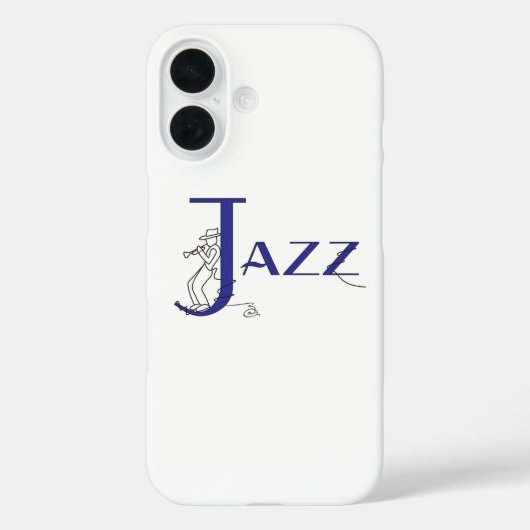 Jazz Trumpet Blue Phone Case (Rückseite)