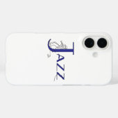 Jazz Trumpet Blue Phone Case (Rückseite (Horizontal))