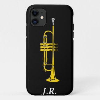 Jazz Trumpet fügen Sie Ihre Initials-Fall-Partner Case-Mate iPhone Hülle
