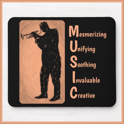 Jazz Trumpet Player MUSIC Mousepad