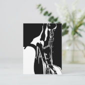 Jazz Trumpet Player Postcard Postkarte (Stehend Vorderseite)