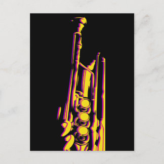 Jazz Trumpet Player Postcard Postkarte