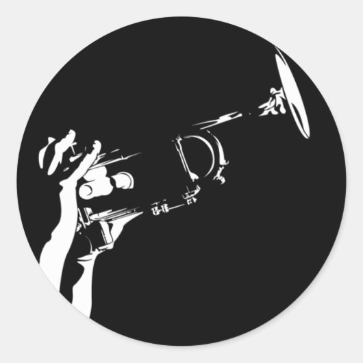 Jazz Trumpet Player Sticker Sheet (Vorderseite)