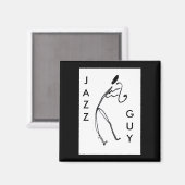 Jazz Typ Square Magnet (Vorderseite/Rückseite)