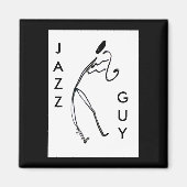 Jazz Typ Square Magnet (Vorne)