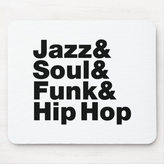 Jazz u. Soul u. Funk u. angesagtes Hopfen Mousepad (Vorne)