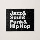 Jazz u. Soul u. Funk u. angesagtes Hopfen Puzzle (Horizontal)
