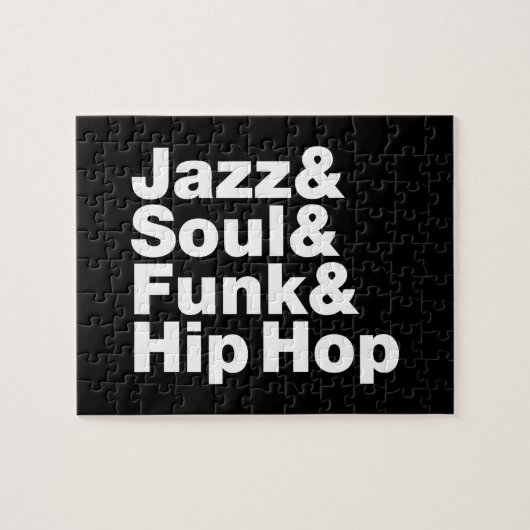 Jazz u. Soul u. Funk u. angesagtes Hopfen Puzzle (Horizontal)