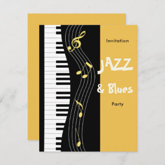 Jazz und Blues als Geburtstagsparty Einladung