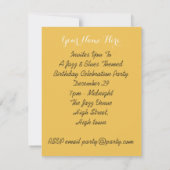 Jazz und Blues als Party Einladung (Rückseite)