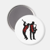 Jazz und Blues Magnet (Vorderseite/Rückseite)