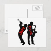 Jazz und Blues Postkarte (Vorne/Hinten)
