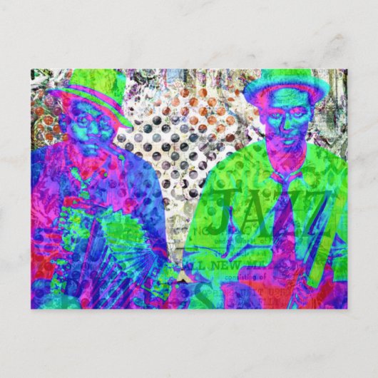 Jazz und Blues Postkarte (Vorderseite)