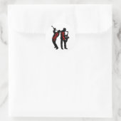 Jazz und Blues Runder Aufkleber (Tasche)