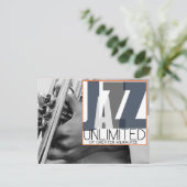 Jazz Unlimited Postkarte (Stehend Vorderseite)
