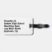 Jazz-Up-to-Travel Gepäckanhänger (Rückseite horizontal)