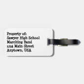 Jazz-Up-to-Travel Gepäckanhänger (Rückseite horizontal)