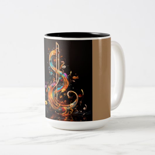 Jazz Vibes Zweifarbige Tasse (VorderseiteRechts)