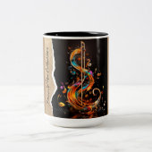 Jazz Vibes Zweifarbige Tasse (Mittel)
