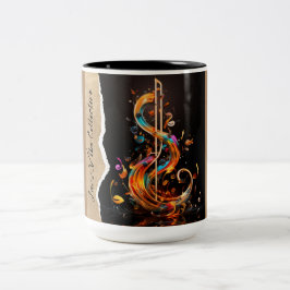 Jazz Vibes Zweifarbige Tasse