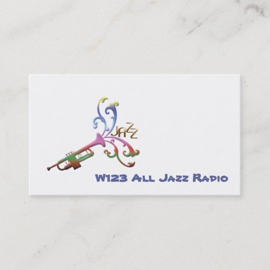 Jazz-Visitenkarte Visitenkarte (Vorderseite)