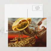 Jazz von Lenny Postkarte (Vorne/Hinten)