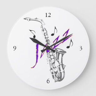 Jazz Wall Clock Große Wanduhr