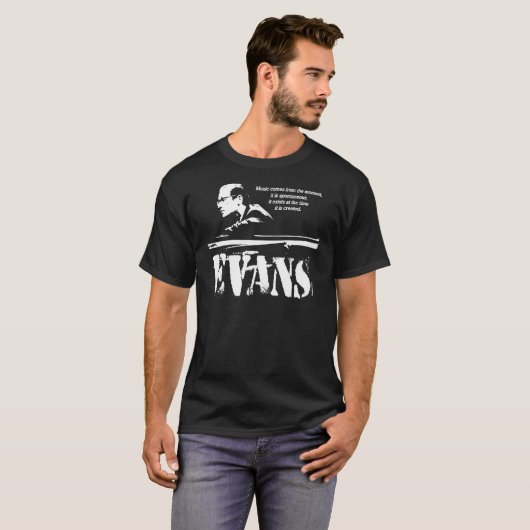Jazz Weisheit von Bill Evans (1-farbig) Classic T- T-Shirt (Vorne ganz)