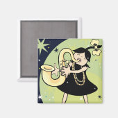 Jazzbaby Magnet (Vorderseite/Rückseite)
