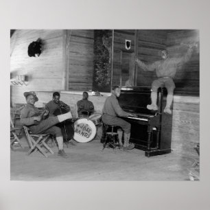 Jazzband, 1918. Vintages Foto Poster