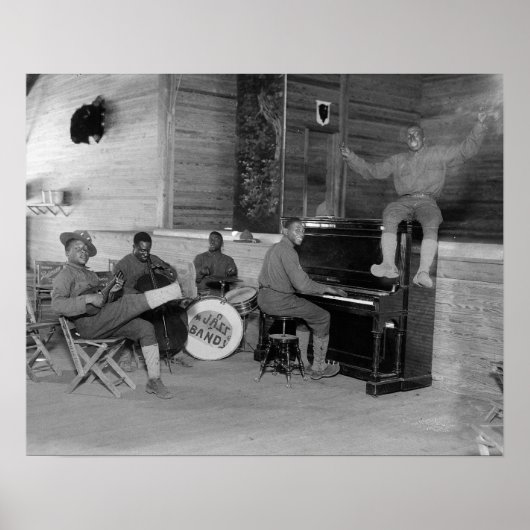 Jazzband, 1918. Vintages Foto Poster (Vorne)