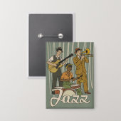 Jazzband Button (Vorderseite/Rückseite)