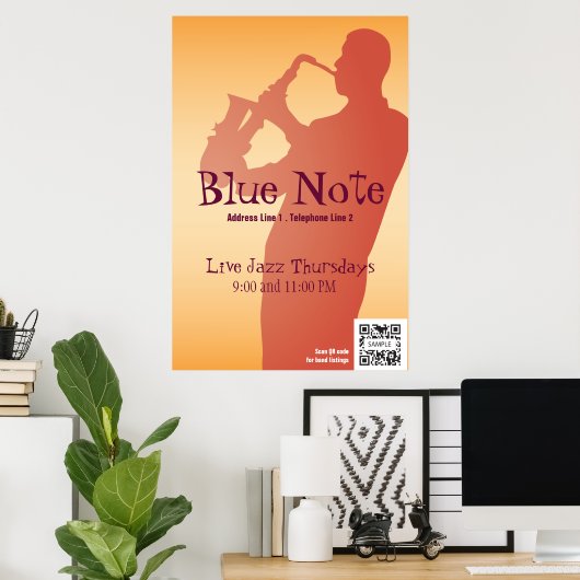 Jazzband für Poster Template Event (Heimbüro)