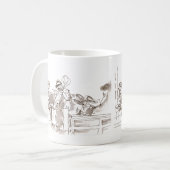 Jazzband-Kunst Kaffeetasse (Vorderseite Links)